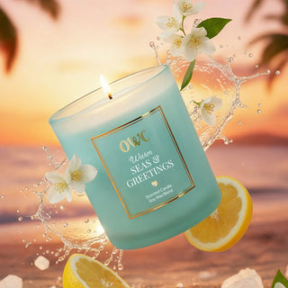 Warm Seas & Greetings Candle, Old World Christmas - A Blissfully Beautiful Boutique