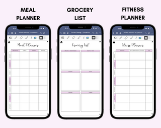 Digital Phone Planner Purple, Jessica Autumn - A Blissfully Beautiful Boutique