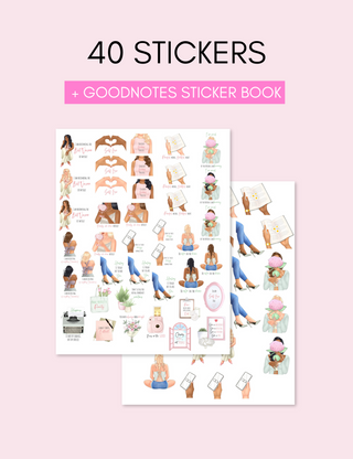 Self Love Quote Sticker Pack, Jessica Autumn - A Blissfully Beautiful Boutique