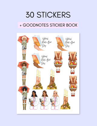 September Sticker Pack, Jessica Autumn - A Blissfully Beautiful Boutique