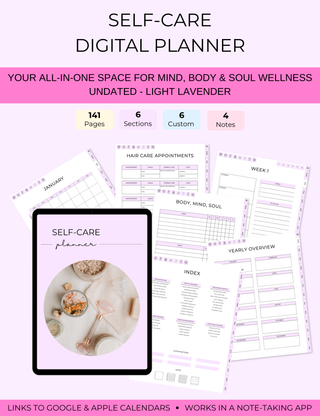 Self-Care Digital Planner, Jessica Autumn - A Blissfully Beautiful Boutique