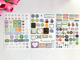 12 Sheets Functional Sticker Set for Planners, The Fabulous Planner - A Blissfully Beautiful Boutique