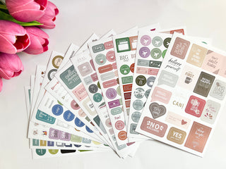 12 Sheets Functional Sticker Set for Planners, The Fabulous Planner - A Blissfully Beautiful Boutique