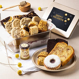 Deluxe Honey & Pastry Gift Tin, Dulcet Gift Baskets - A Blissfully Beautiful Boutique