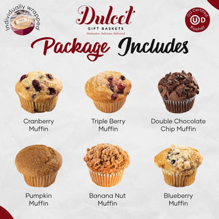 Fresh Baked Muffin Assortment, Dulcet Gift Baskets - A Blissfully Beautiful Boutique