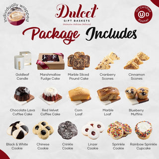 Cookies & Treats Gourmet Gift Tower, Dulcet Gift Baskets - A Blissfully Beautiful Boutique