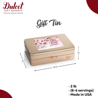 Delightful Sweets Sampler Gift Tin, Dulcet Gift Baskets - A Blissfully Beautiful Boutique