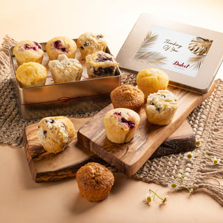 Muffin Assortment Tin, Dulcet Gift Baskets - A Blissfully Beautiful Boutique