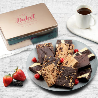 Chocolate Brownie Tin Assortment, Dulcet Gift Baskets - A Blissfully Beautiful Boutique
