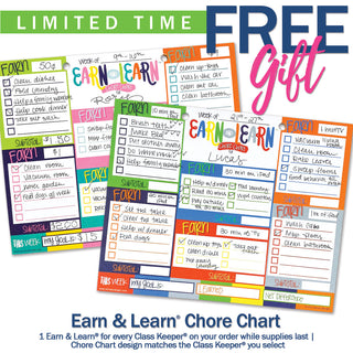 Class Keeper® School Days Memory Book + BONUS App Membership + BONUS Earn & Learn® Chore Chart Pad | (2) Styles, Denise Albright® - A Blissfully Beautiful Boutique
