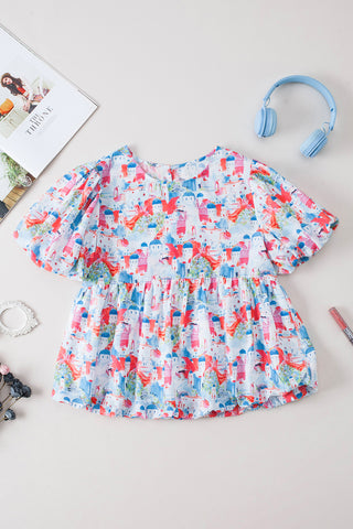 Sky Blue Parisian Avenue Babydoll Top, Dear-Lover Dropshipping - A Blissfully Beautiful Boutique