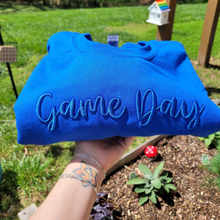 Game Day 3D Puff Embroidered Shirt, Merch Girls - A Blissfully Beautiful Boutique