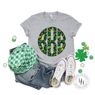 Lucky Horseshoe Monogram Graphic Tee, Merch Girls - A Blissfully Beautiful Boutique