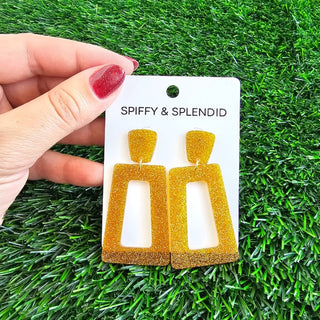 Avery Earrings - Yellow Gold Glitter, ShopCottonBelles - A Blissfully Beautiful Boutique