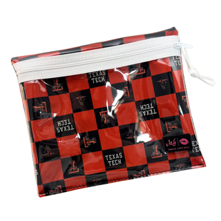 Texas Tech University - Wreck 'Em, Tech, Makeup Junkie Bags - A Blissfully Beautiful Boutique