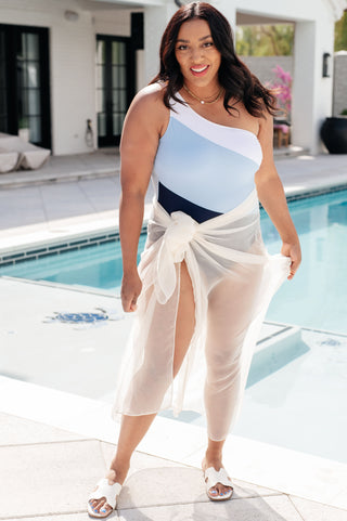 Dominica Color Block Asymmetrical Swimsuit, Ave Shops - A Blissfully Beautiful Boutique