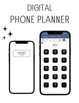 Digital Phone Planner Neutral, Jessica Autumn - A Blissfully Beautiful Boutique