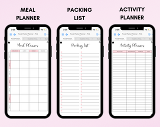 Digital Travel Phone Planner Bundle