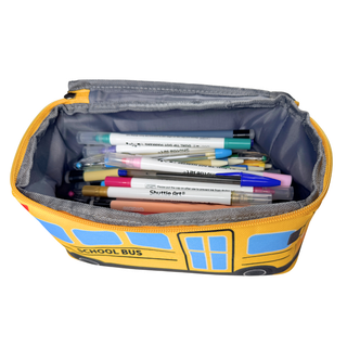 School Bus Pouch; Pencil Case, BERTEAU & Co. - A Blissfully Beautiful Boutique