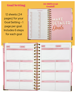 The Ultimate Goal Planner | Undated Weekly & Daily Planner | Goal Setting Planner, The Fabulous Planner - A Blissfully Beautiful Boutique