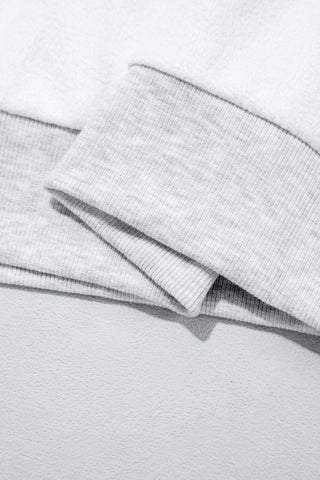 Light Grey High Neck GAMEDAY/ FOOTBALL Double Side Printed Reversible Sweatshirt
