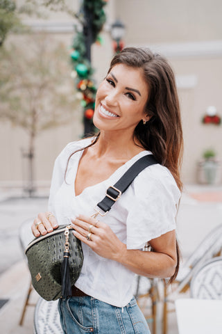 MJ Luxe Sidekick Bag Dune Olive, Makeup Junkie Bags - A Blissfully Beautiful Boutique