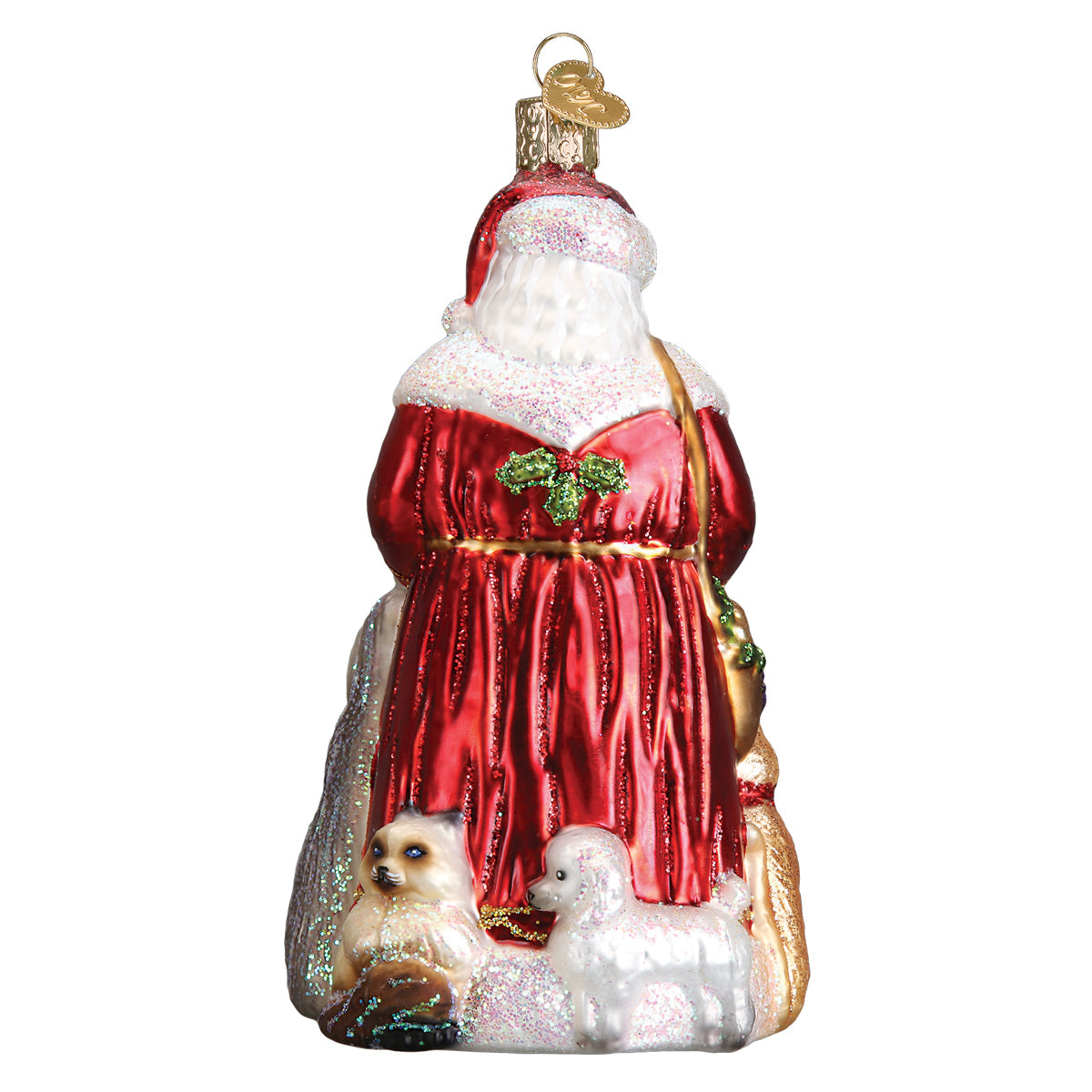 Santa's Furry Friends Ornament Old World Christmas - Thumbnail 5