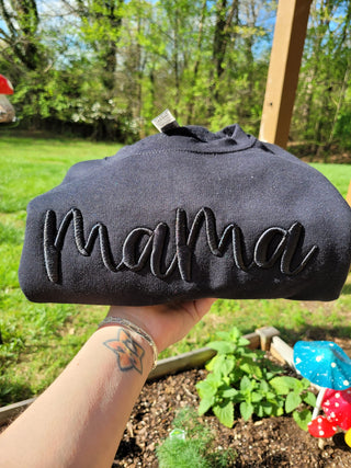 Mama 3D Puff Embroidered Shirt, Merch Girls - A Blissfully Beautiful Boutique