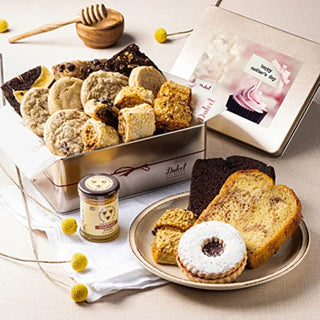 Deluxe Honey & Pastry Gift Tin, Dulcet Gift Baskets - A Blissfully Beautiful Boutique