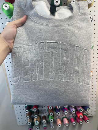 Mascot Tone on Tone Embroidered Sweatshirt, Merch Girls - A Blissfully Beautiful Boutique
