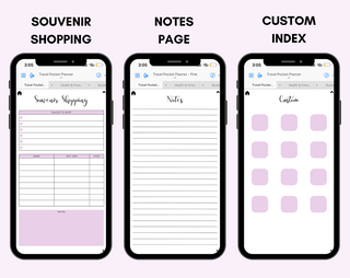 Digital Travel Phone Planner Purple