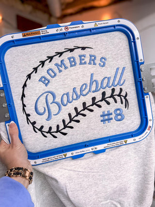 Custom Baseball or Softball Big Laces Embroidered Shirt, Merch Girls - A Blissfully Beautiful Boutique