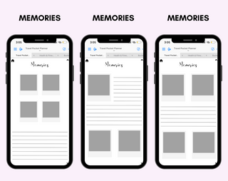 Digital Travel Phone Planner Purple