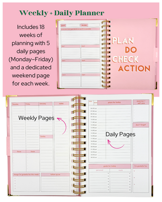 The Ultimate Goal Planner | Undated Weekly & Daily Planner | Goal Setting Planner, The Fabulous Planner - A Blissfully Beautiful Boutique
