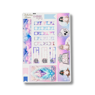 Lunar Wishes Goddess Delight Moon and Crystals Sticker Sheet Set