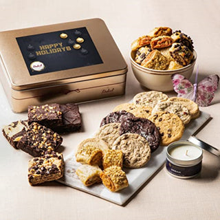 Classic Tin Treats Within Gift Basket, Dulcet Gift Baskets - A Blissfully Beautiful Boutique