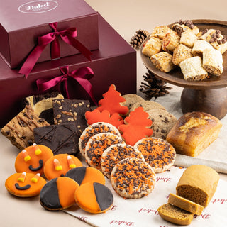 Gourmet Halloween Pumpkin Harvest Tower, Dulcet Gift Baskets - A Blissfully Beautiful Boutique