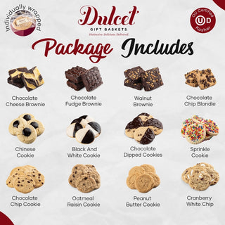 Best Sellers Cookie and Brownie Party Box, Dulcet Gift Baskets - A Blissfully Beautiful Boutique