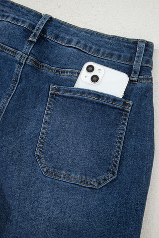 Ashleigh Blue Cropped High Rise Wide Leg Jeans