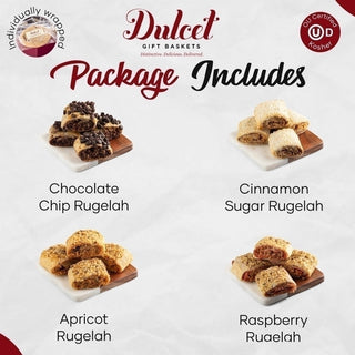 All Flavored Rugelah Assortment Tin, Dulcet Gift Baskets - A Blissfully Beautiful Boutique