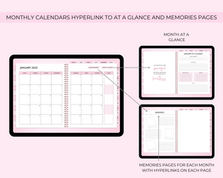 2025 Simply Elegant Digital Planner in Pink, Jessica Autumn - A Blissfully Beautiful Boutique