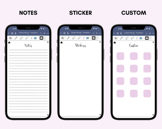 Digital Phone Planner Purple
