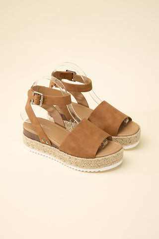 TOPIC-S ESPADRILLE ANKLE STRAP SANDALS