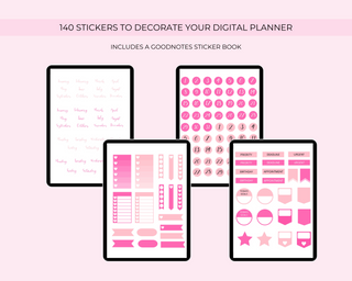 2025 Simply Elegant Digital Planner in Pink, Jessica Autumn - A Blissfully Beautiful Boutique