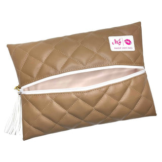 Quilted Mocha, Makeup Junkie Bags - A Blissfully Beautiful Boutique