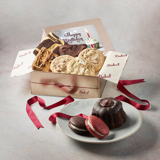 Delightful Sweets Sampler Gift Tin, Dulcet Gift Baskets - A Blissfully Beautiful Boutique