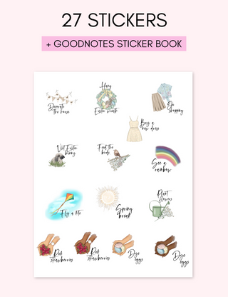 Digital Spring Reminder Stickers, Jessica Autumn - A Blissfully Beautiful Boutique