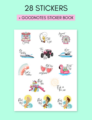 Digital Summer Reminder Stickers