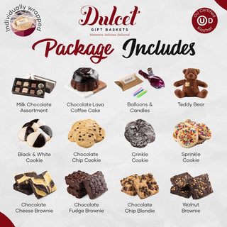 Birthday Chocolate Pastry Collection, Dulcet Gift Baskets - A Blissfully Beautiful Boutique