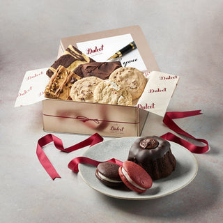 Delightful Sweets Sampler Gift Tin, Dulcet Gift Baskets - A Blissfully Beautiful Boutique